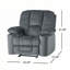 Fauteuil inclinable manuel avec porte-gobelets doubles-728198634