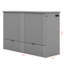 Lit escamotable avec tiroir et un ensemble de prises et ports USB, structure de poulie-107663974-107663976