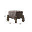 Tabouret de coiffeuse Versailles en platine antique-935324575