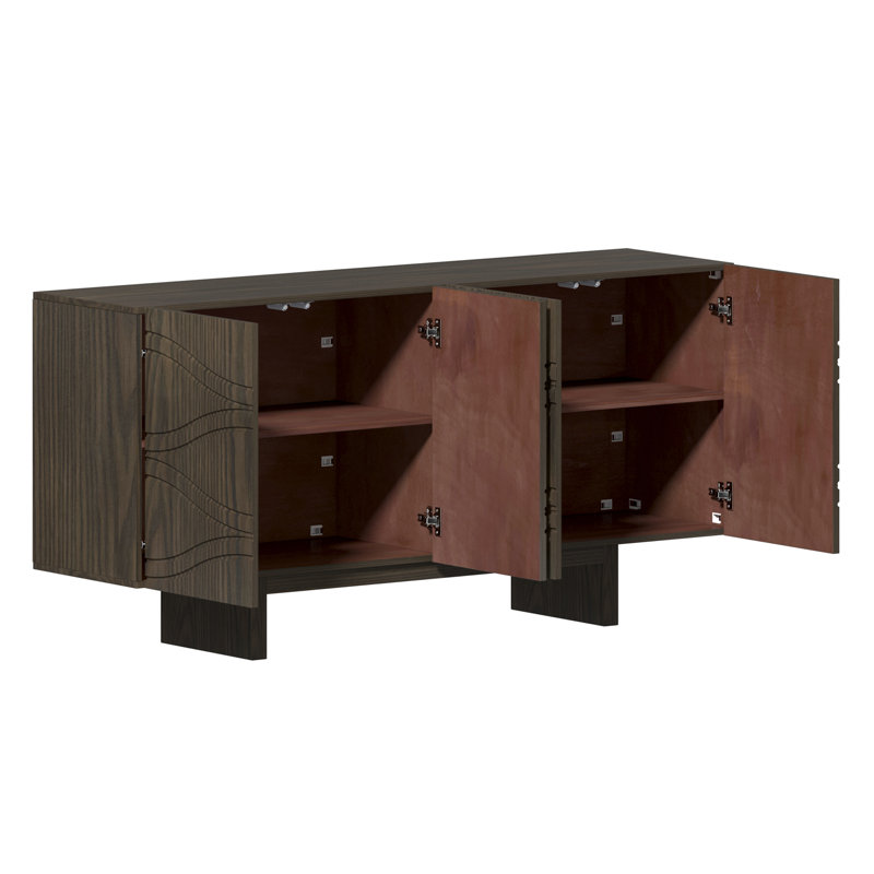 Gulbanu 63'' Buffet Sideboard for Dining Room,Living Room, Brown
