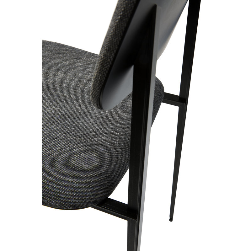DC Upholstered Dining Chair, Dark Gray