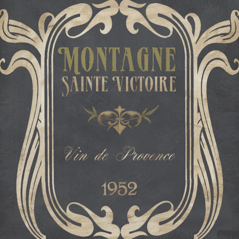 Vintage Wine Labels V - Wrapped Canvas Painting, 91cm H x 91cm W