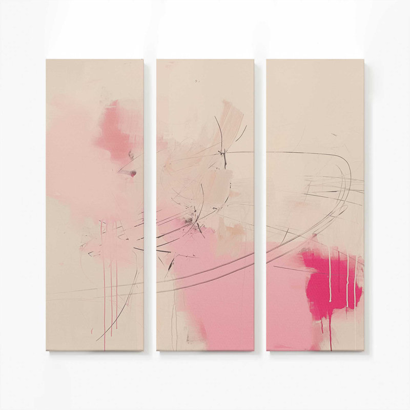 Whispers of Pink Sands v2, grande impression sur toile, H 54 po x l 54 po