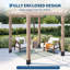 4-Pack Heavy Duty 2mm Steel Deck Post Base-1017177746