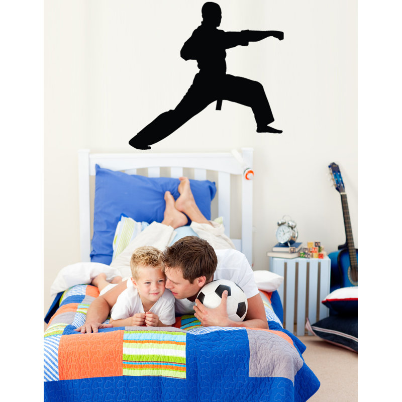 Décalcomanie murale Martial Arts, H 48 po x l 45,5 po