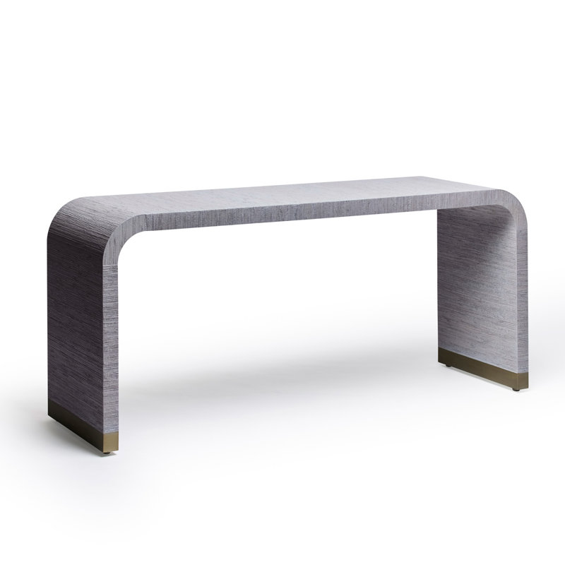 Sutherland 72'' Console Table, Mist/Champagne Silver
