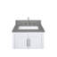 25 po Dessus de quartz séduisant avec évier rectangulaire Lotte Radianz-62524970