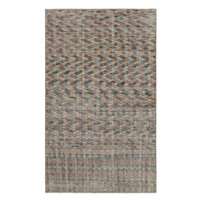 One-of-a-Kind 4'5" X 7'8" 1960s Wool Area Rug