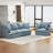 94 Inch 3+1 Seater Sectional Cloud Sofa-413779595