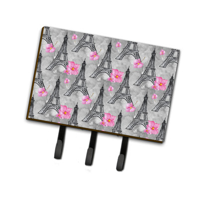 Metal Wall Organizer with Key Hooks