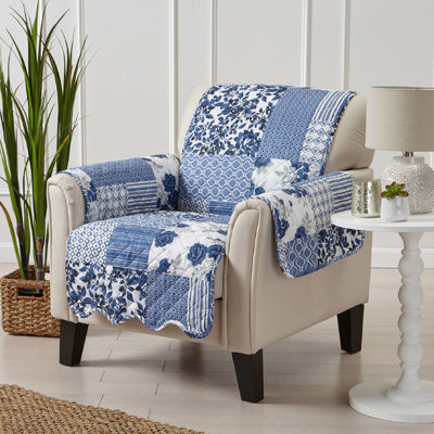 Patchwork Reversible Chair Pet Furniture Protector Slipcover