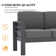 Alturas Standalone Product 73" Wide Outdoor Reversible Patio Sofa with Cushions