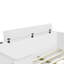 Lit plateforme double en bois avec 6 tiroirs-385406426