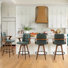 4 tabourets de comptoir pivotants en similicuir Howley
