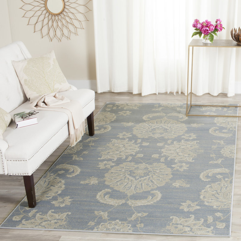 Tapis floral Adele, Rectangle 5 pi 1 po x 7 pi 7 po