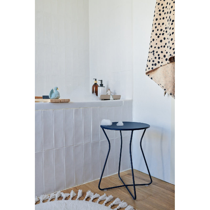 Cocotte Outdoor Round Side Table, Candied Orange