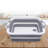Cheer Collection Collapsible Cutting Board, Gray