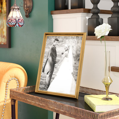Willman Burnished Gold Matte Picture Frame