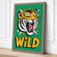 Wild Tiger Energy Modern - Wrapped Canvas-1134131267-1134131385