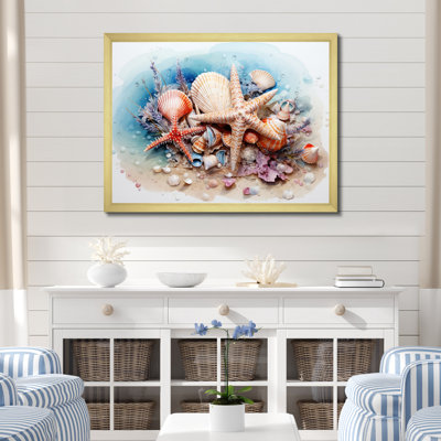 Trésors de la mer sur toile