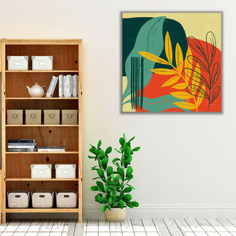 Mid Century Modern II - reproduction d'art sur toile, H 40 po x l 40 po