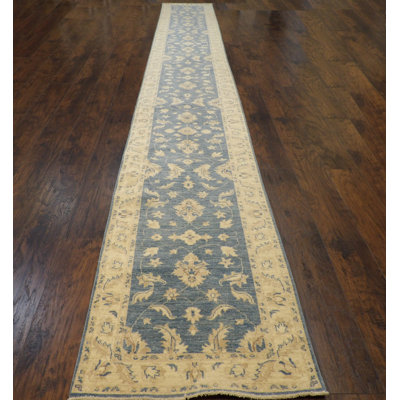 Aevyn One-of-a-Kind 2'6" x 20' Area Rug in Yellow/Blue