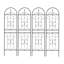 4 Pack Metal Garden Trellis Rustproof Trellis For Climbing Plants Outdoor Flower Support Black