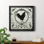 Berkshire Rooster - Reproduction d'art graphique sur toile encadrée-1825091517-1825091515