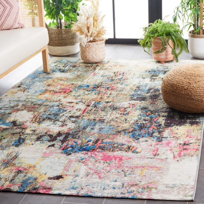 Tapis d'intérieur / extérieur à motif abstrait 500 Barbados