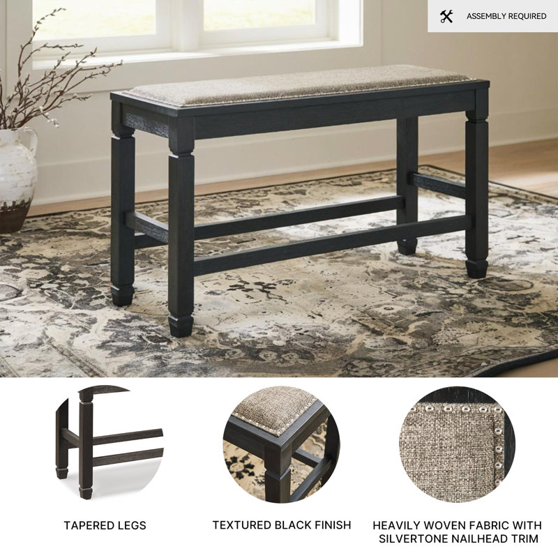 Krout Polyester Blend Upholstered Bench
