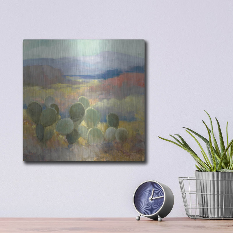 Art mural en métal Winston Porter «High Desert 2» par Julia Purinton, H 12 po x l 12 po