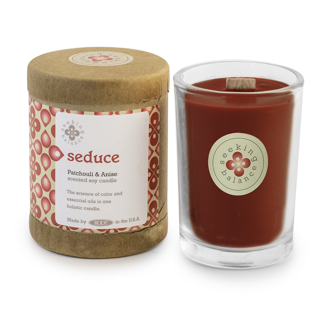 Seduce Patchouli and Anise Scented Jar Candle Root Candles