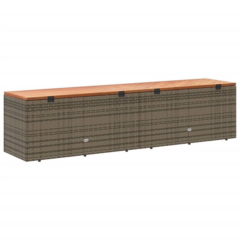 Latitude Run Jalen 220cm W Deck Box, Grey