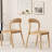 Burlywood Solid back side Chair(Set of 2)-55635034
