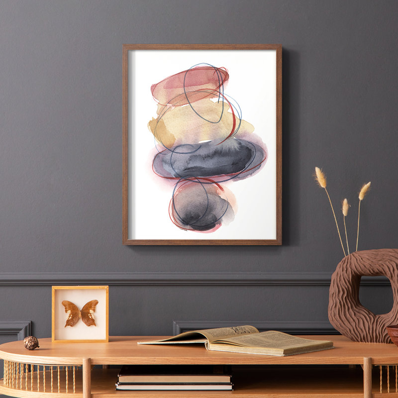 «Balancing Act I», reproduction encadrée - bois massif, Brun, H 14 po x l 11 po