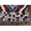Tapis de couloir multicolore en laine noué à la main de conception unique 2 pi 6 po x 6 pi 10 po