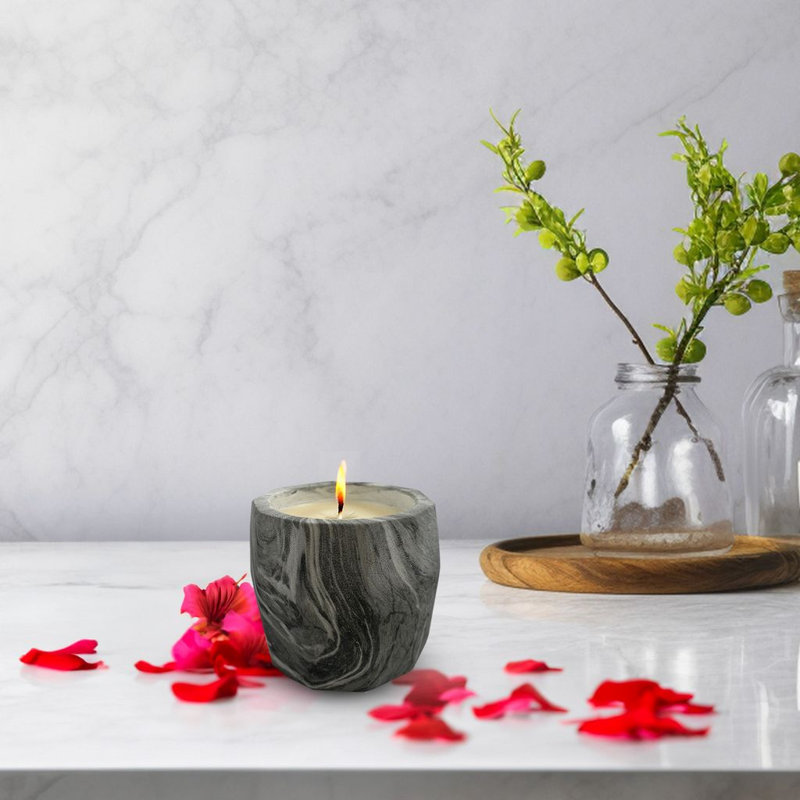Bougie florale parfumée sans support
