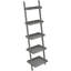 Bibliothèque échelle en bois à 5 niveaux H 67 po x l 18 po Lado-88097087