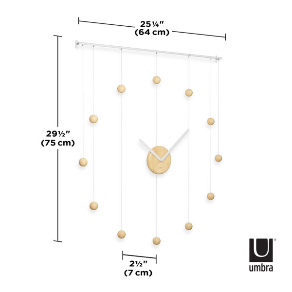 Umbra Metal Wall Clock & Reviews