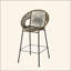 Tabouret de bar d'extérieur en faux osier, ensemble de 2-121061390