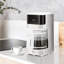 Cafetière égouttoir 10 tasses avec carafe en verre