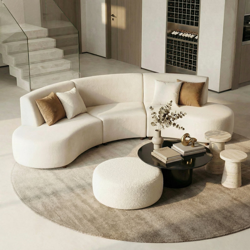 Canapé modulaire en L 3 pièces Luno