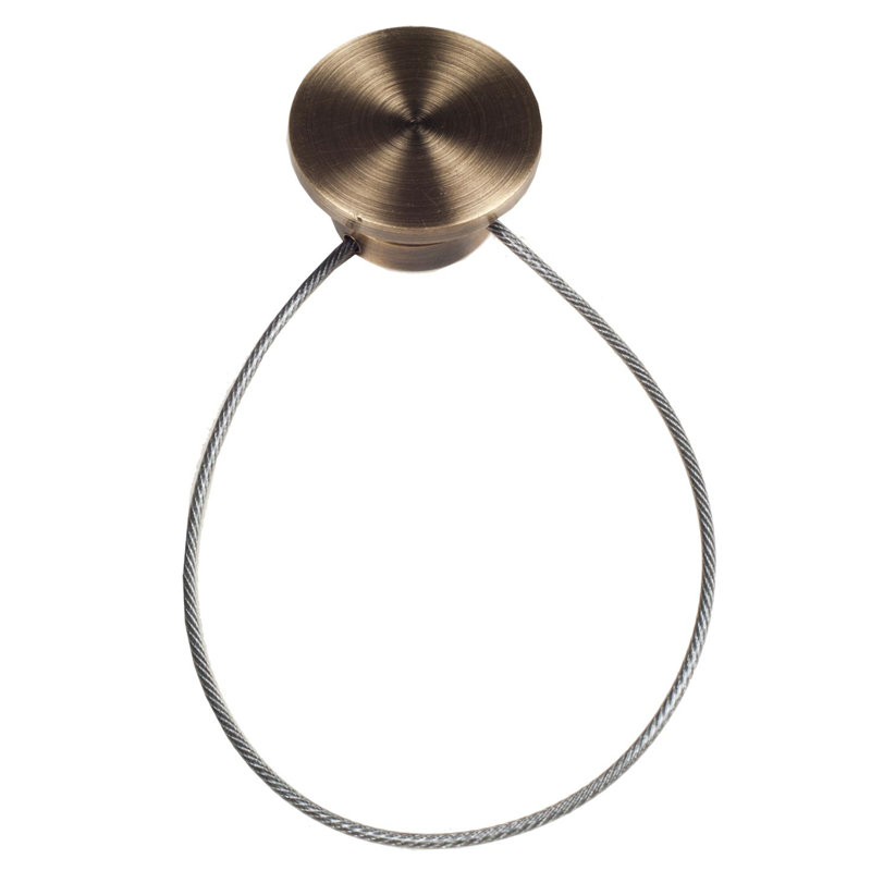 Alma Curtain Holdback/Tieback, 10.5 cm H x 60cm W x 3cm D, Gold