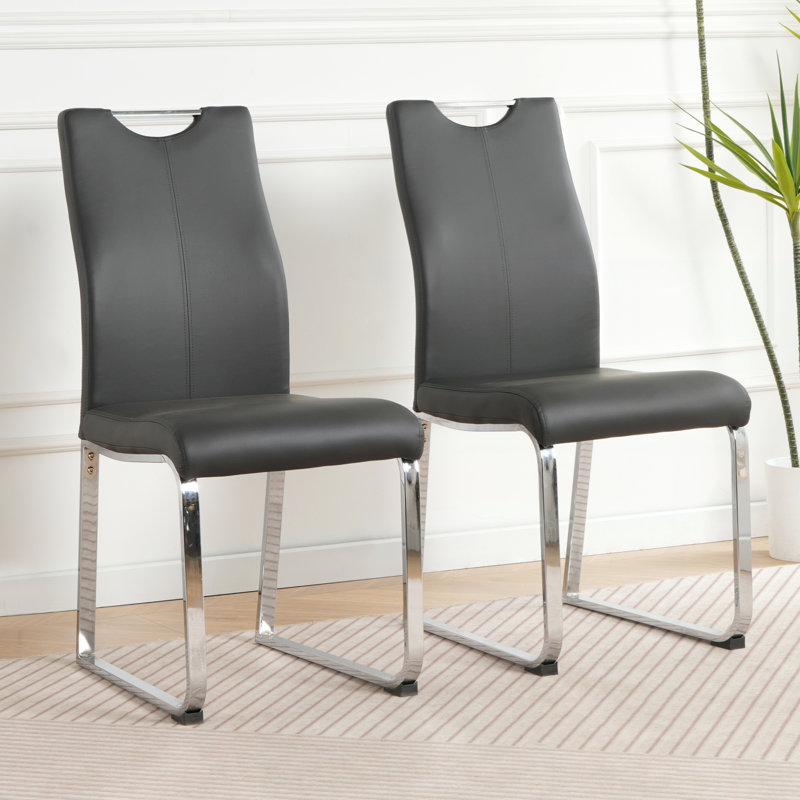 Chaises de salle à manger, Gris anthracite
