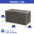 100 Gallon Outdoor Storage Deck Box Large Resin Patio Bench Lockable Container-109100747
