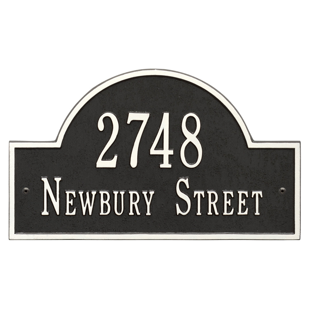 2-Line Wall Address Plaque Whitehall Products 