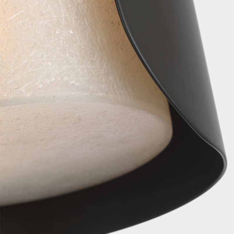 Anne-Marie Barton Armise 18" Sconce with Alabaster, Matte Carbon, 14" H x 7" W x 7.75" D