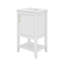 Meuble-lavabo de 20 pouces avec support de rangement, tablette ouverte-240329865