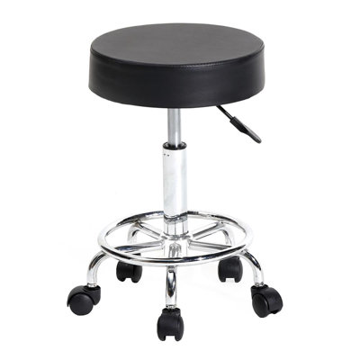 Adjustable Height Ergonomic Lab Stool with Wheels