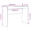 Writing Desk Particle Board 76 Cm-2008501675-2008501653